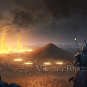 Vikram Bhatt Instagram - The thirteenth day of the Kurukshetra war had come to an end. The Kaurav war camp was rejoicing, sounds of music and laughter. 

The Pandav camp was steeped in grief. In the distance the fires from scores of funeral pyres lit the horizin. Cries and wailing - Abhimanyu was dead 

From a hilltop Kanha and Arjun saw the scene below. Both of them were torn by anger and sadness "Tomorrow you will be the greatest warrior that ever lived," Kanha said to Arjun "... And I will be the God of War!"

#thekanhaseries