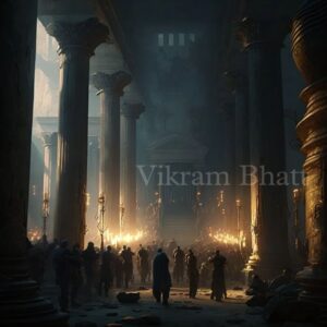 Vikram Bhatt Instagram - The news of Kanha addressing the court at Hastinapur began to spread far and wide. People rushed to catch a glimpse

Hundreds of people gathered outside the halls just to get a glimpse of the great lord Shri krishna

Inside the large throne room Dhritarashtra heard Kanha's words with fear

"Stop this war O emperor!" Kanha said. "I have come to warn you. If you allow this war... Your sons will die! I promise you."