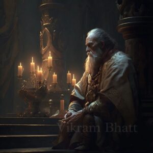 Vikram Bhatt Instagram - The news of Kanha addressing the court at Hastinapur began to spread far and wide. People rushed to catch a glimpse

Hundreds of people gathered outside the halls just to get a glimpse of the great lord Shri krishna

Inside the large throne room Dhritarashtra heard Kanha's words with fear

"Stop this war O emperor!" Kanha said. "I have come to warn you. If you allow this war... Your sons will die! I promise you."