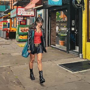 Vince Giarrano Instagram - Part of my new painting with @lizweller 🎨

#art #contemporarypainting #fineart #oilpainting #nyc #newyorkcity #eastvillage #manhattan #painting #citylife #sliceoflife