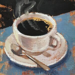 Vince Giarrano Instagram - Cup-a-Joe 🎨☕️🖤

#oilpainting #art #stilllife #painting #fineart #coffee #realism #sliceoflife #cupofjoe #allaprima #stillligepainting