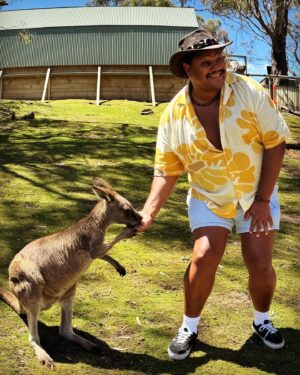 Vinegar Strokes Instagram - Today is my last day in Sydney aboard @virginvoyages hosting @themissbehaveshow 

Every since watching Prisoner Cell Block H, I knew I wanted to visit Australia 😂

This trip has been an absolute dream come true and the bucket list is well and truly TICKED!!! ✅

So many amazing new friends and memories made! 
I’ve petted Kangaroos. I’ve eaten Vegemite and TimTams. I’ve experienced a Down Under Christmas 🎅🏾. I got to work with my best friend @mrdannyash and I’ve been a TOTAL AUSSIE SLAG 💅🏾✅
can’t wait to come back one day!! ❤️🇦🇺