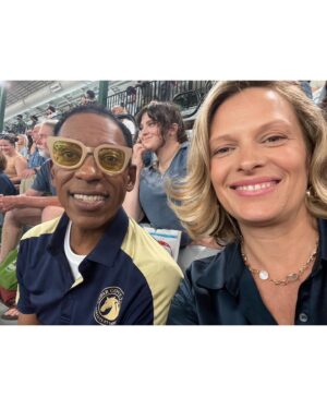 Vinessa Shaw Instagram - Last night was the premiere of @swagger_appletv! I was honored to be on the frontlines and sidelines alongside this amazing cast and crew for Season 2.  I can’t think of another show that’s geared toward youth, that’s as hopeful and as real for them! Plus, these kids really got game! Had so much fun and made many new friends! ♥️🏀