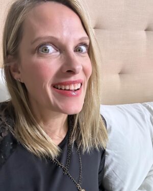 Vinessa Shaw Instagram - When you think you’re all cool. And then you smile! 🤦‍♀️ No, this vegan did not eat something rare!