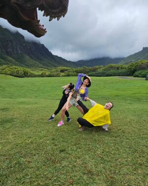 Vinessa Vidotto Instagram - Funnest day on the island! 🦖⛰️🦕