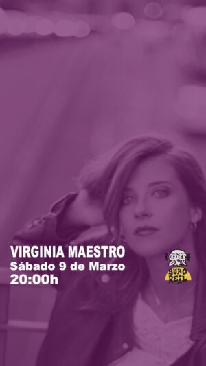 Virginia Maestro Instagram - 💜Hoy.
#MujeresenVivo24
Con @virginiamaestro .
ARTISTA. MUJER.
LA JEFAZA!! 💟
 
🗓️ Sábado 9 de marzo a las 20:00h. 
 
⚠️ÚLTIMAS 10 ENTRADAS 🎫 a la venta en @entradium_com y @salabuhorealbar 👈