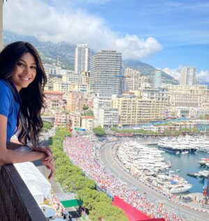 Virginie Philippot Instagram - Merci à @racingpartnersmonaco @nicolasmisslinofficial55 pour cette superbe journée ! Pour une première c’était magique 🥹🏎 félicitations @charles_leclerc the winner #bestview #gpmonaco #gp #f1 #monaco