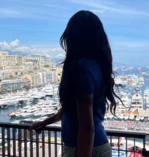 Virginie Philippot Instagram - Merci à @racingpartnersmonaco @nicolasmisslinofficial55 pour cette superbe journée ! Pour une première c’était magique 🥹🏎 félicitations @charles_leclerc the winner #bestview #gpmonaco #gp #f1 #monaco