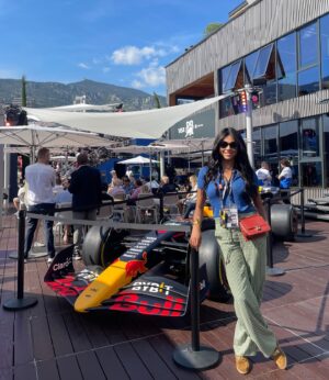 Virginie Philippot Instagram - First time in the MONACO GP ♥️🔥
This day was amazing ♥️
.
#formula1 
#monaco #fia #f1 #monacogp #charlesleclerc #redbullracing