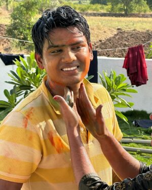 Vishnupriya sainath pathade patil Instagram - Bura na mano holi hai 😁😁😁 shadi ke baad vali pehli holi 😍