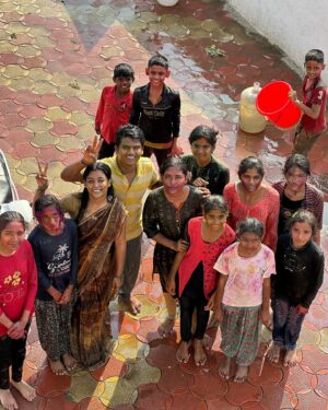 Vishnupriya sainath pathade patil Instagram - Bura na mano holi hai 😁😁😁 shadi ke baad vali pehli holi 😍