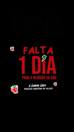 Vítor Fonseca Instagram - Estamos todos a chegar!!! Falta um dia 🔥🍓
Amanhã o Passeio Marítimo de Algés é nosso!

Dia 8 Junho @dzrt.oficial @justgirlsoficial @4tasteoficial @ff_fernandofernandes estamos juntos para a reunião do ano 🔥🍓

#areuniãomorangos #juntaatuaturma