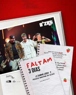 Vítor Fonseca Instagram - FALTAM 3 DIAS Para enchermos o passeio marítimo de Algés para a festa mais doce do ano!!! 

Queremos ver as turmas todas reunidas para juntos voltarmos atrás no tempo 🚀🚀🚀🔥🍓🍓🍓 #areuniaomorangos #dzrt #4taste #justgirls