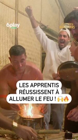 Vivian Grimigni Instagram - "J’étais le seul demi-dieu à pouvoir faire du feu" 💪 
Grâce à une braise allumée par @vivian_officiel et @anthonacca, les Apprentis Aventuriers obtiennent l’élément indispensable en survie : le feu 🔥 
 
🥥 #LAA7, aujourd’hui à 19:50 & déjà disponible en avant-première avec @6play max