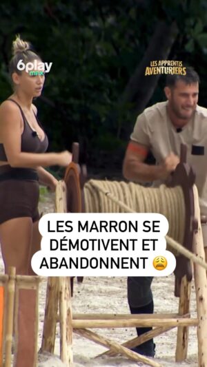 Vivian Grimigni Instagram - "J’aurais pas dû baisser les bras..." 😟 
Tandis que les Rouges donnent tout et finissent premiers, les Marron décident de laisser tomber 😖 
 
🔴 #LAA7, disponible en avant-première sur @6play avec l’option 6play max
