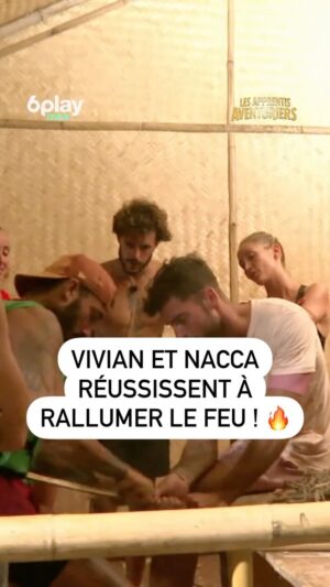 Vivian Grimigni Instagram - "Cette fois-ci, on ne le reperdra pas" ☝️
 Malgré leur échec avec une allumette, @vivian_officiel et @anthonacca réussissent à raviver le feu ! 
 
🔴 #LAA7, disponible en avant-première sur @6play avec l’option 6play max
