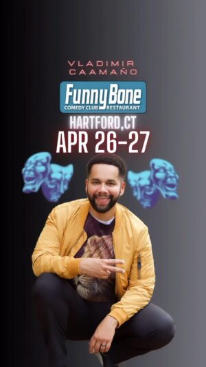 Vladimir Caamaño Instagram - @hartfordfunnybone This Weekend 👏🏽👏🏽