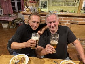 Vladimir "Furdo" Furdik Instagram - With my friend, stuntman and the best film horse trainer Jarda Novotný - cheers🍺