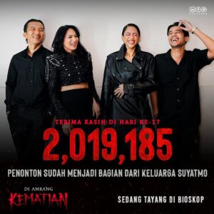 Wafda Saifan Lubis Instagram - Merayakan 2jt   penonton, mas yoga sebat dulu heee.. congrats all team cast and crew we did it!!! Terimakasih yg teramat untuk seluruh penonton DAK, sehat kita selalu senantiasa dalam lindungan Tuhan. 🤲