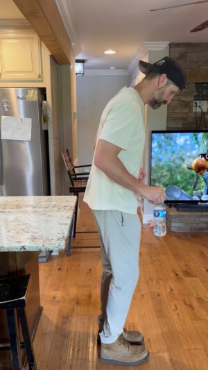 Walker Hayes Instagram - Trick shot day 344 🤯🤯🤯 We all tried this way way way too many times!  Lela and I did this in Austin till we gave up and did the fan shot😂😂 I challenge @hulett_brothers to try it.  HARDER than it looks😤 🦆🦌 Let’s goooooooooo!
