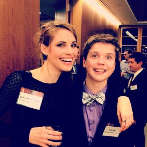 Wallis Currie-Wood Instagram - We're not real siblings, but spiritually..... we're related.  #MadamSecretary #CBS #cbsholidayparty