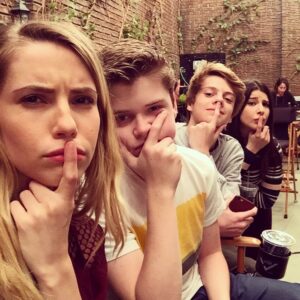 Wallis Currie-Wood Instagram - @evanroeofficial @jacenorman7 @kathrine_herzer @madamsecretarycbs