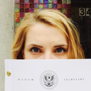 Wallis Currie-Wood Instagram - First table read! @madamsecretarycbs is baaaaaaack! ;)