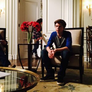 Wallis Currie-Wood Instagram - rehearsin lines with the honorary bro #MadamSecretary @evanroeofficial @kathrine_herzer @madamsecretarycbs