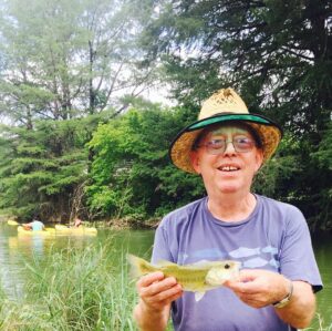 Wallis Currie-Wood Instagram - fathers day fishing trip with my pops (we put the fish back in the river) #latergram #ATX