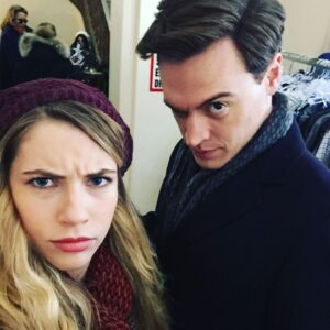 Wallis Currie-Wood Instagram - eyebrow game on point today @madamsecretarycbs @erichbergen