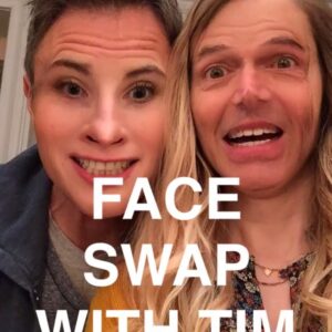 Wallis Currie-Wood Instagram - live from @madamsecretarycbs , @timmydaly and I swapped faces, to terrifying results....