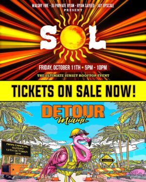 Walshy Fire Instagram - 𝐒𝐎𝐋☀️ & 𝐃𝐄𝐓𝐎𝐔𝐑 ⚠️ 𝐌𝐢𝐚𝐦𝐢 𝐭𝐢𝐱 𝐚𝐫𝐞 𝐨𝐧 𝐬𝐚𝐥𝐞 𝐍𝐎𝐖!!!🚨

Start your Miami Carnival off with Sol☀️ & end it with the Ultimate Reroute🚧 to complete your Miami Carnival Experience.

This year we’re giving you brand 𝗻𝗲𝘄 𝘃𝗶𝗯𝗲𝘀, brand 𝗻𝗲𝘄 𝗹𝗼𝗰𝗮𝘁𝗶𝗼𝗻𝘀, & the 𝘂𝗹𝘁𝗶𝗺𝗮𝘁𝗲 𝗲𝘅𝗽𝗲𝗿𝗶𝗲𝗻𝗰𝗲 of events that you 𝗖𝗔𝗡’𝗧 𝗠𝗜𝗦𝗦!

📌: 𝐒𝐎𝐋 ☀️ 
📆: 𝐅𝐫𝐢𝐝𝐚𝐲 𝟏𝟎.𝟏𝟏.𝟐𝟎𝟐𝟒 
📍: 𝐌𝐢𝐚𝐦𝐢, 𝐅𝐋 

📌: 𝐃𝐄𝐓𝐎𝐔𝐑 🚧
📆: 𝐒𝐮𝐧𝐝𝐚𝐲 𝟏𝟎.𝟏𝟑.𝟐𝟎𝟐𝟒
📍: 𝐌𝐢𝐚𝐦𝐢, 𝐅𝐋

🔗: www.DetourMIA.Eventbrite.com (LINK IN BIO)
🔗: www.SOLMiami.Eventbrite.com (LINK IN BIO)

𝙂𝙍𝘼𝘽 𝙔𝙊𝙐𝙍 𝙏𝙄𝙓 𝙉𝙊𝙒 𝘽𝙀𝙁𝙊𝙍𝙀 𝙏𝙃𝙀 𝙀𝘼𝙍𝙇𝙔 𝘽𝙄𝙍𝘿𝙎 𝙎𝙀𝙇𝙇 𝙊𝙐𝙏!🎟️💨

#detournation #detourmiami #SOL #jayupscale #walshyfire #ryansayeed #djprivateryan