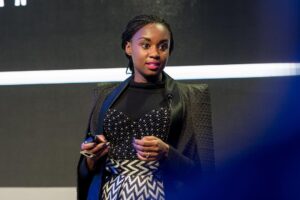 Wanuri Kahiu Instagram - My talk #WEF18 @afrobubblegum talk is up!  #Davos. 📷 by Sandra Blaser - Link in bio.