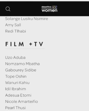Wanuri Kahiu Instagram - I’m Okay being on the #okayafrica100women list with my sister @i_am_idil. See how our names fit together so well!! Thank you @okayafrica!!! #afrobubblegum
