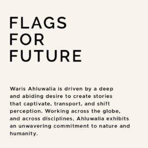 Waris Ahluwalia Instagram - “Remember to Breathe”
(As part of an ongoing larger study on breath.)
A commision by @istanbul74_ as part of their #FlagforFuture project benefitting ocean conservation 
In collaboration with @hydrabookclub and co-curated by @utopia_flags