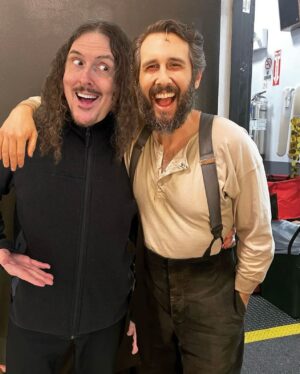 'Weird Al' Yankovic Instagram - I’m heartbroken that I wasn’t able to find time during my weekend in NYC to see my friend @joshgroban, who by all accounts is phenomenal in @sweeneytoddbway. But if I HAD seen the show, I bet I would have come backstage afterwards and it would have looked exactly like the badly-Photoshopped image above.