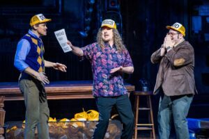 'Weird Al' Yankovic Instagram - Hey, I made my Broadway debut last night!!! Huge thanks to the insanely funny @joshgad and @andrewrannells, who were kind enough to let me eat dreams with them on stage at @gutenbergbway. 📸: @triciambaron