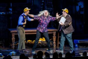 'Weird Al' Yankovic Instagram - Hey, I made my Broadway debut last night!!! Huge thanks to the insanely funny @joshgad and @andrewrannells, who were kind enough to let me eat dreams with them on stage at @gutenbergbway. 📸: @triciambaron
