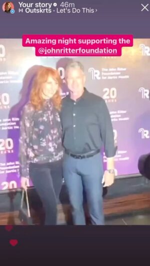 Wendy Braun Instagram - 💜💜💜 Such a beautiful night out with good friends for a great cause supporting the @johnritterfoundation. Thank you to @mrpatrickfabian @mandyfab @ksteckelberg  for the sweet invite and to @yasbeckamy for your passion, light and bringing us all together to support your epic mission.  Amazing to hear about the advances made with this amazing foundation’s help. 🙏 Loved meeting @atypicalnetflix fans and @actorinspirit fans in person! There’s really nothing like connecting face to face with other humans.  And always fun to see so many of my “sharp dressed man” friends like- @danbucatinsky @polatteu @patriksimpson!  Cheers to you all! 🎉⭐️🥂#JohnRitterFoundation #johnritterfoundationforaortichealth #EveryDayIsAGift #ActorInspiration #SupportACause