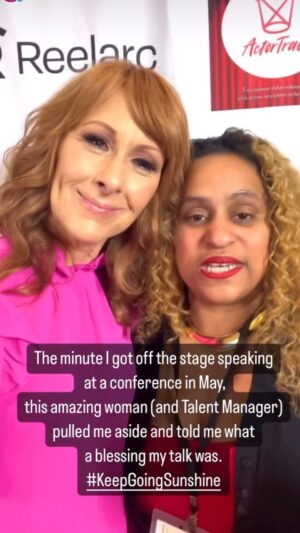 Wendy Braun Instagram - ❤️🎬🎉 The minute I got off stage speaking at #TMFAlive,  back in May, this sweet woman (and Talent Manager) pulled me aside and told me what a blessing my talk was, not only for empowering actors but all industry professionals, including her. ⭐️🙏❤️ We stayed connected and now I’m so thrilled to announce that Heather Roy, CEO of Nesian Management is my special industry guest expert this Saturday, inside The Spotlight Club. Join us for a live masterclass and Q A to get all your questions answered about getting reps (yes, even during a strike) and so much more. It’s all happening inside my VIP Mentoring Experience for actors: The Spotlight Club. Go to link in bio at @actorinspirit “⭐️Join The Spotlight Club ⭐️” or go to MySpotlightClub.com to learn more. Or DM me “Spotlight” and I’ll send you a special link. Drop a question you have for Heather in the comments. #KeepGoingSunshine @nesianmanagement @mrshroy @mswendybraun @actorinspirit #ActorInspiration #KeepGoingSunshine #actingtip #actorsofig #actorsofinstagram #lifeofanactor #actorslifeforme #actorslifestyle #laactors #nyactors #atlantaactors #actorslife #torontoactors #londonactors #vancouveractors