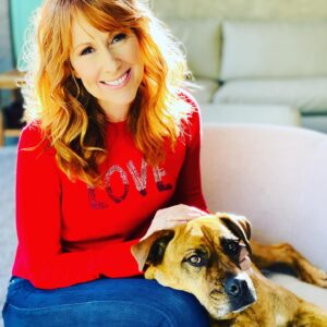 Wendy Braun Instagram - Home is where your dog is. Oh how I love our sweet rescue, Daisy. Happy National Puppy Day to all the dog lovers. And thanks to @wagsandwalks for all you do and for guiding us to her. We love being her forever home.  And the unconditional  love she pours on us daily is a treasure. The last pic was taken just this morning when we sat outside together to take in nature and listen to the birds. Paws up if you’re a dog lover.  Can you tell she’s listening too? 🐾❤️🙏 #HappyNationalPuppyDay