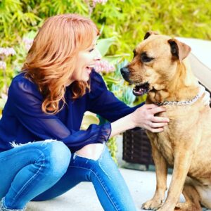 Wendy Braun Instagram - Home is where your dog is. Oh how I love our sweet rescue, Daisy. Happy National Puppy Day to all the dog lovers. And thanks to @wagsandwalks for all you do and for guiding us to her. We love being her forever home.  And the unconditional  love she pours on us daily is a treasure. The last pic was taken just this morning when we sat outside together to take in nature and listen to the birds. Paws up if you’re a dog lover.  Can you tell she’s listening too? 🐾❤️🙏 #HappyNationalPuppyDay