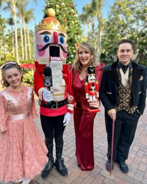 Wendy Burch Instagram - I’m NUTS for this guy!
 
Join me and my new boyfriend tonight for the annual tree lighting at the #terranearesort !

And watch #KTLA at 10:30 AM today for your chance to win a #DESTINATIONCelebration 3 night stay at the luxurious #TerraneaResort 

#WENDYBURCH #WakeUpWithWENDY #KTLACommunity #KTLA 

holiday outfit by #TrinaTurk 
(I love me some sequins and wide leg pants!)