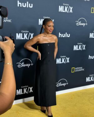 Weruche Opia Instagram - The LA premiere #GeniusMLKX was magical! ✨✨✨
I can’t thank God enough for how everything came together!

Styling - @moogunsan in @stellamccartney and @louboutinworld 
Hair - @iamaraxilindsey 
Make up- @brandyallen 

Thank you ladies for making me feel special! 
Thank you to my friends who showed up to support!
Thank you God for dreams coming to life! 

#GodisGood ❤️