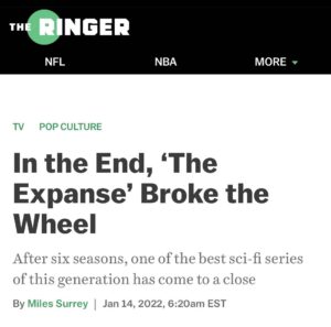 Wes Chatham Instagram - “Through a combination of intricate world-building, political intrigue, shocking twists, compelling characters, and impressive production values, The Expanse became the best science-fiction series of its era—if not the best of all time. And for all the worthy comparisons to Game of Thrones, there’s one thing The Expanse achieved that its HBO counterpart couldn’t: This show stuck the landing.”