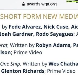 Wes Chatham Instagram - I am overwhelmed with gratitude right now. This is really an acknowledgment of the excellent work of The Expanse’s writers room, lead by Naren Shankar. Daniel Abraham took the lead on the Expanse X-ray features and did a phenomenal job.

Big thanks to Glenton Richards and Juliana Dame wood for welcoming a dipshit actor onto the writing team. Big thanks to Lewin Webb for the excellent direction, and our brilliant DP for working with us on One Ship. 

It’s great news to hear before the finale!!!!!!!!! #theexpanse
