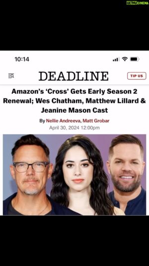 Wes Chatham Instagram - Grateful to be apart of the Cross team, and for the opportunity to work on earth again. After two back to back shows in space, one starts to get homesick.