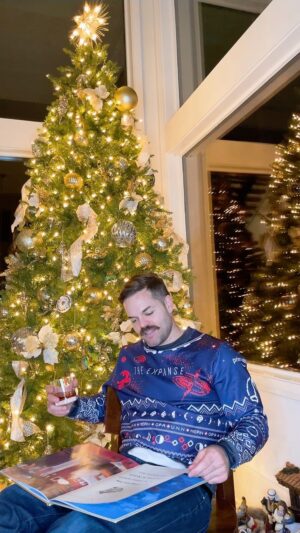 Wes Chatham Instagram - Ty and I are overwhelmed with gratitude for your support. This ugly, sweaty, stinky sweater has almost raised $10,000 dollars so far for Community Brick Works. 

I feel like the Grinch when he learned the true meaning of Christmas. You guys are expanding my heart. 
We still have a few more hours to go!! Let’s see how many people we can help this Christmas! 
http://tinyurl.com/tatguglysweater 
(Link in bio)

PS: This good will was inspired by John McClain and Holly Gennaro’s reconciliation. Proving once again Die Hard is making the world a better place.