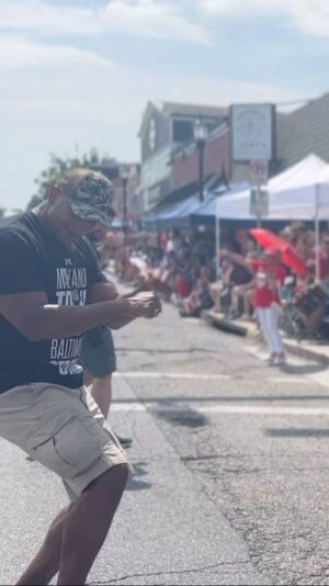 Wes Moore Instagram - Thanks for letting me dance with y’all, Catonsville 🕺🏽🔥