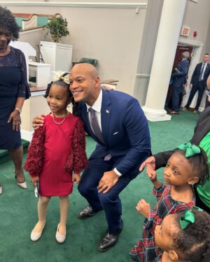 Wes Moore Instagram - Our children are our future—they deserve a leader who believes that they belong in every room they’re in no matter the color of their skin or where they live.

Grateful to have had the chance to speak with the congregation at @4thstbaptist this morning.
